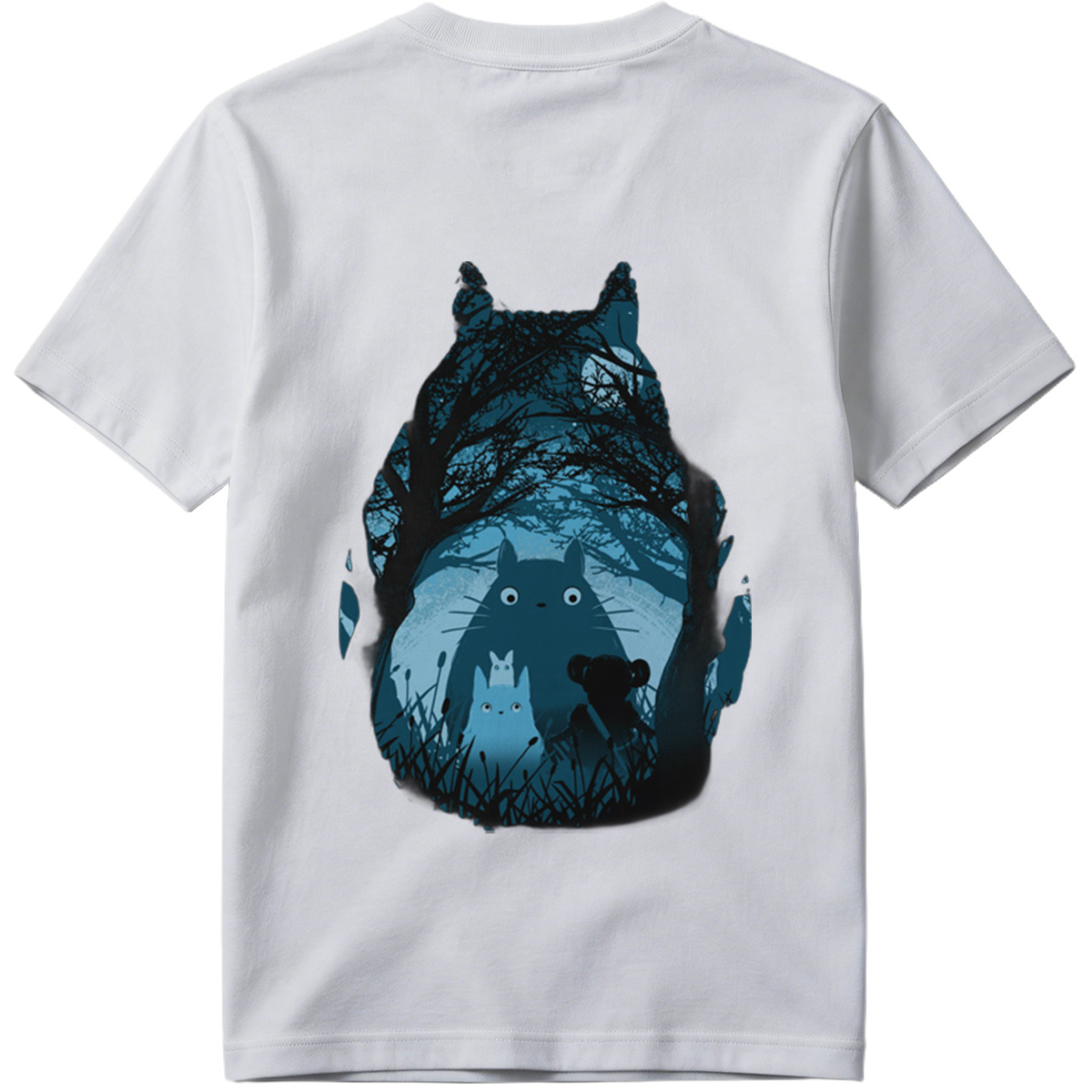 Totoro and Friends in the Moonlit Forest - Tee