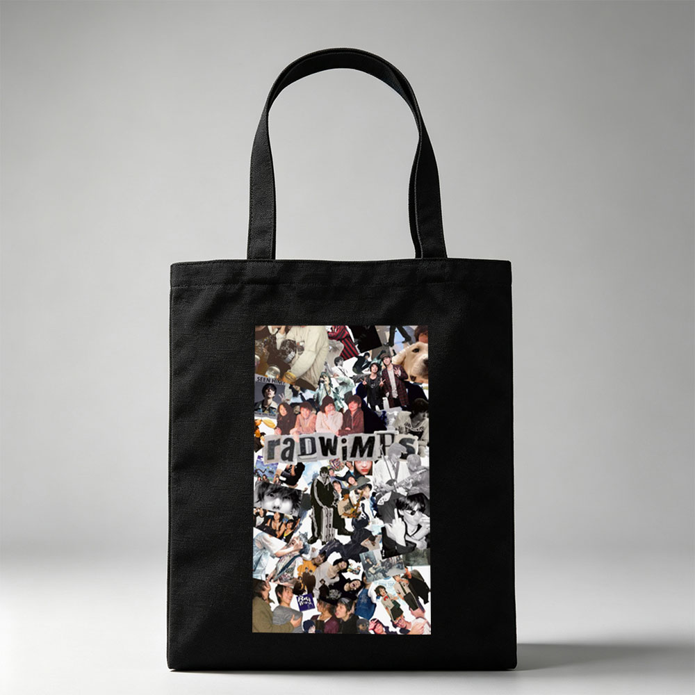 radwimps band collage featuring various photos and moments from their performances and personal life - Canvas tote bags