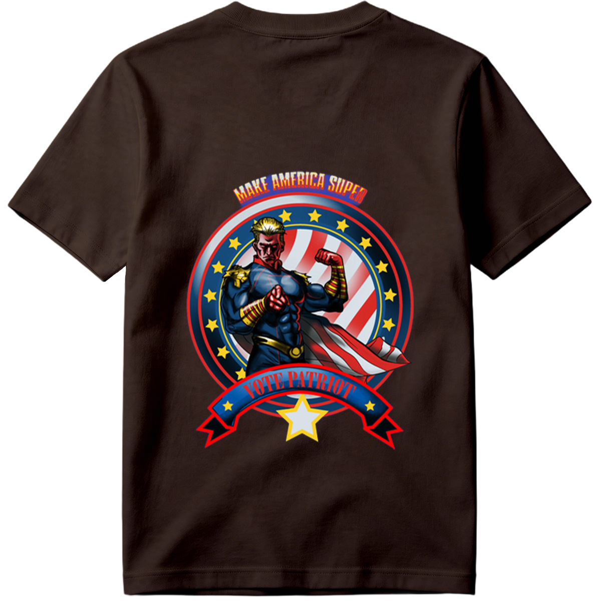 Make America Super: Vote Patriot - Captain America Inspired Hero - Tee