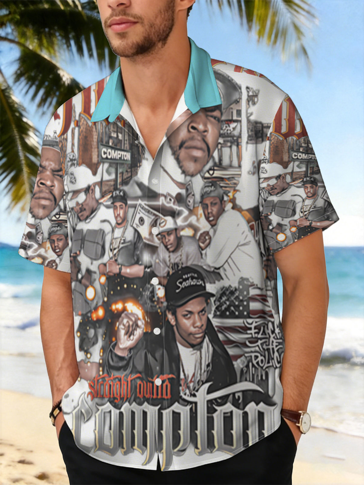 N.W.A Straight Outta Compton: Ice Cube, Dr. Dre, Eazy-E, MC Ren, DJ Yella, and the Compton Rap Legacy -  Shirt