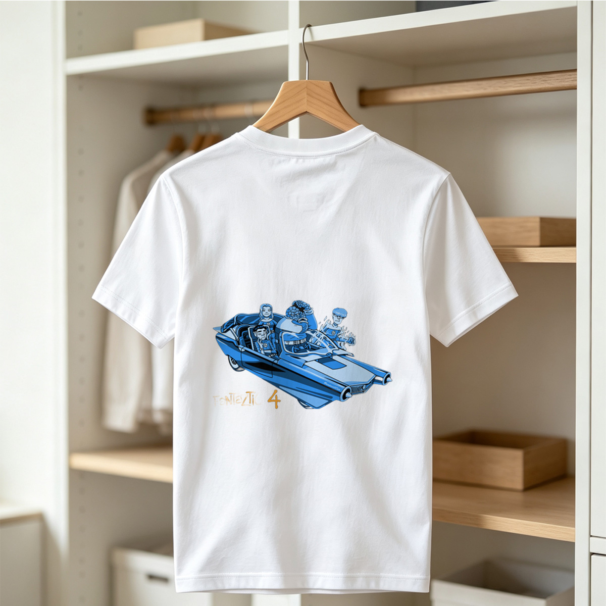 Fantastic Four in the Futuristic Car - Tee