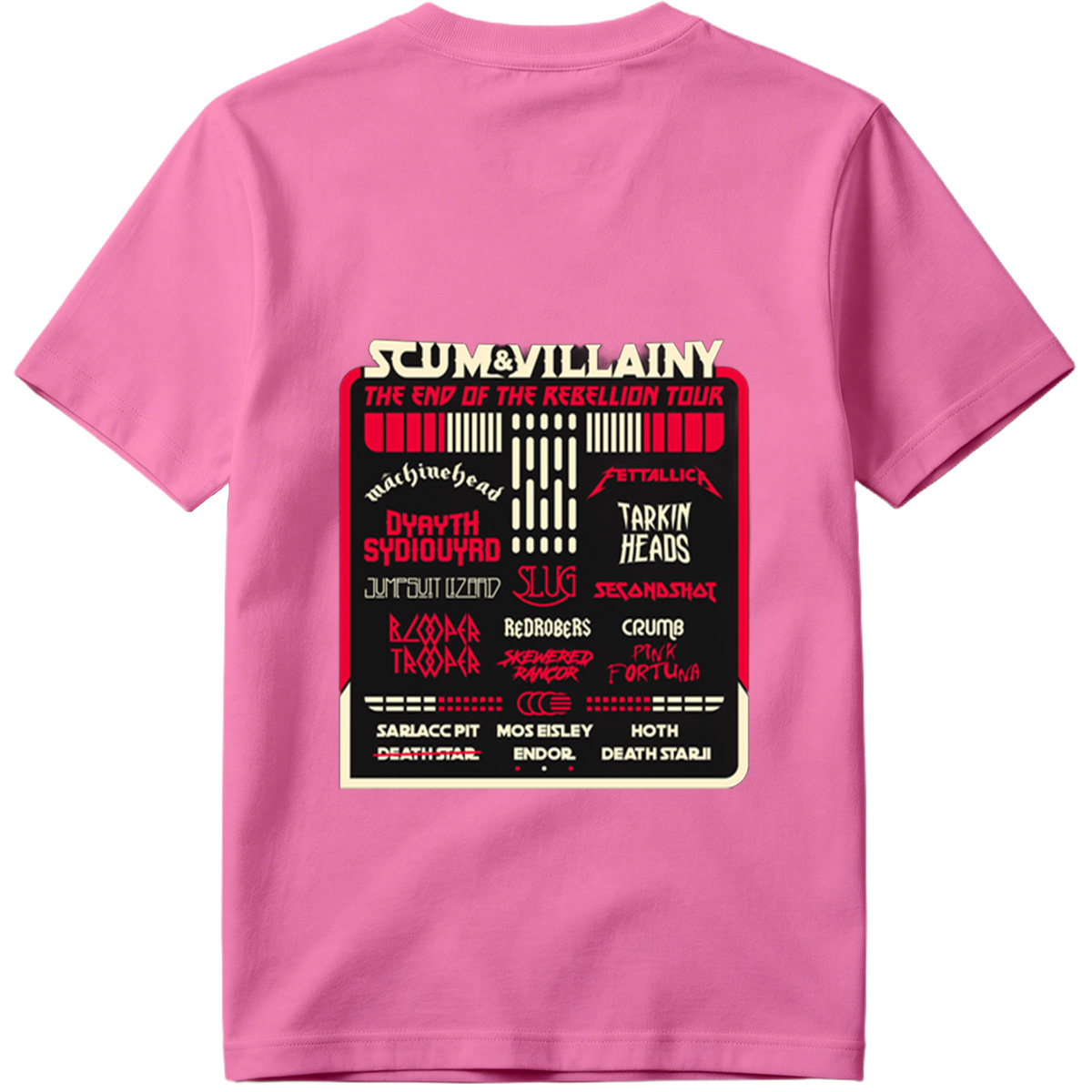 Scum & Villainy: The End of the Rebellion Tour – Star Wars Inspired Band Lineup - Tee