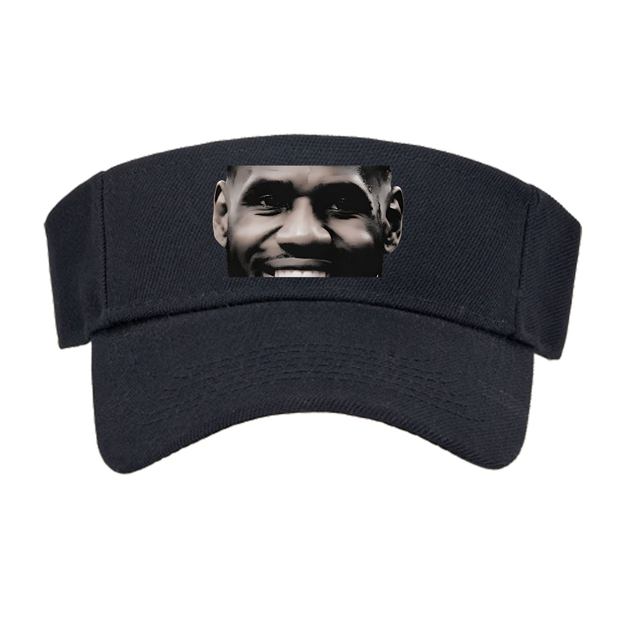 LeBron James Smiling Portrait with Signature -  Visor cap