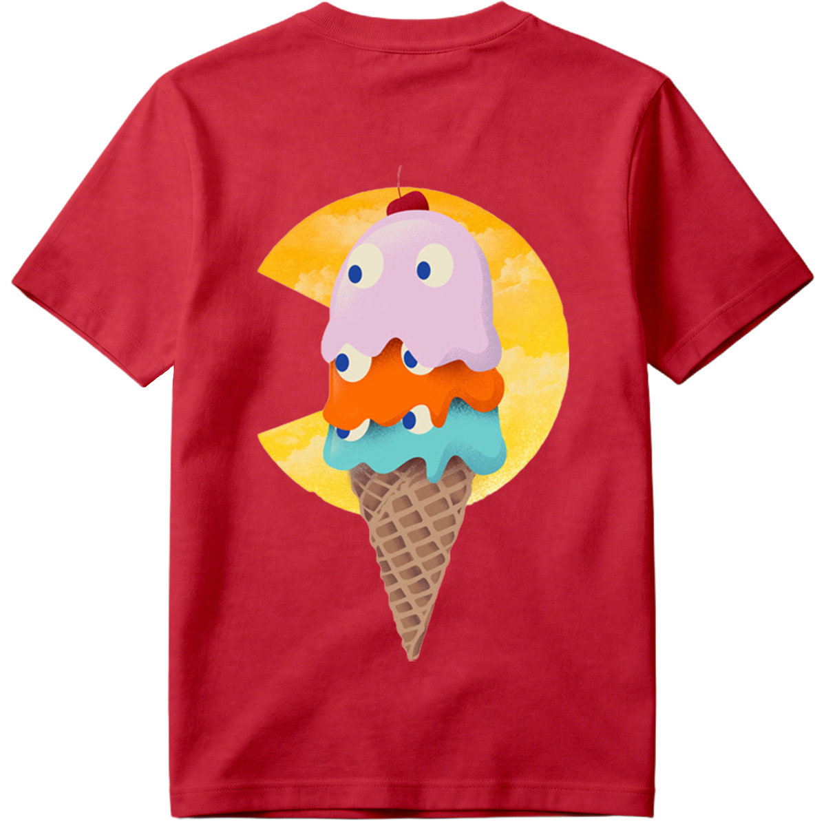 Pac-Man Ice Cream Cone - Tee