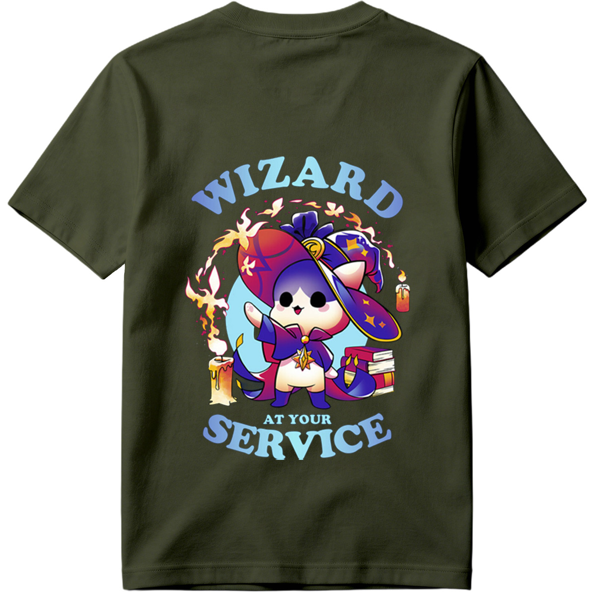 Wizard Cat at Your Service - Tee
