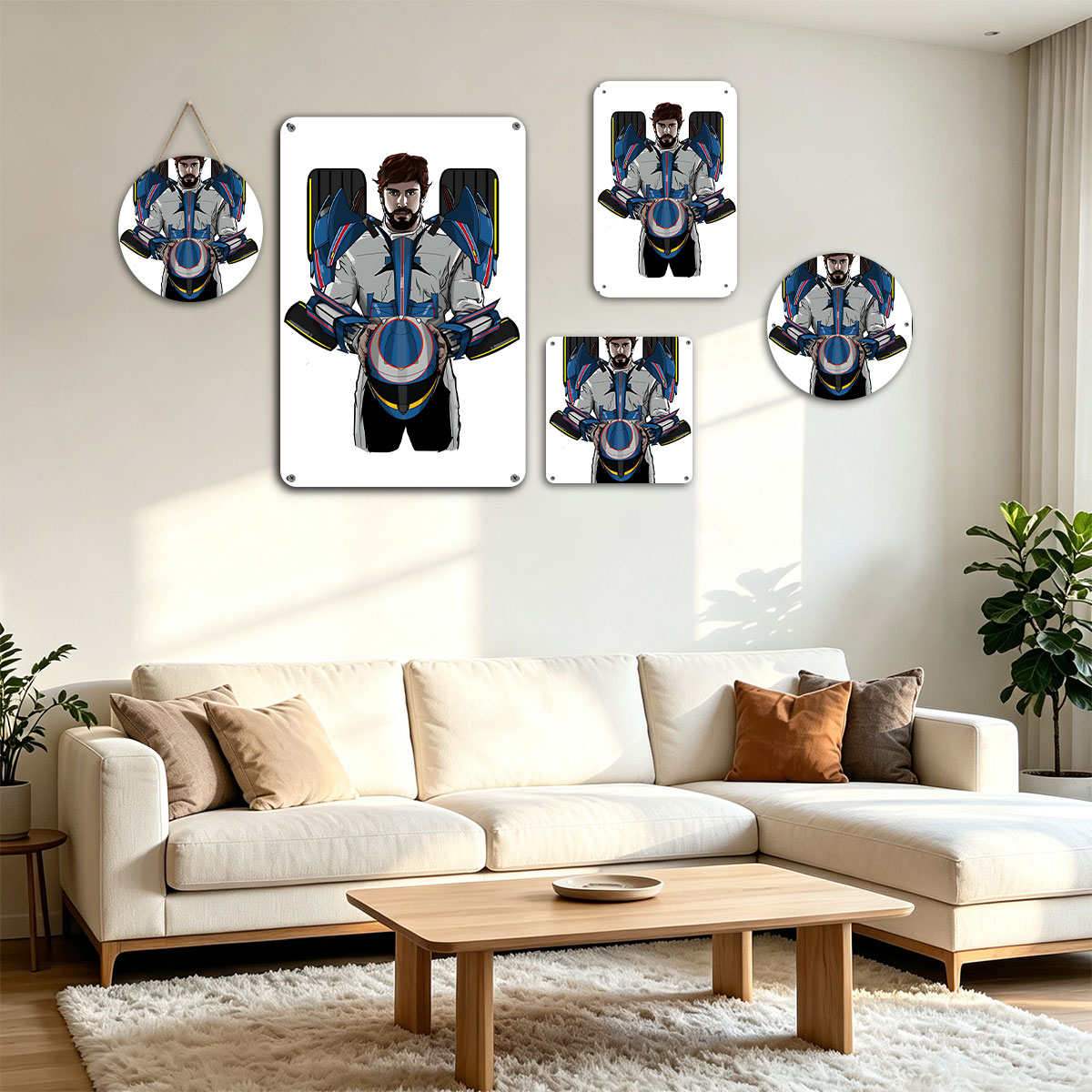 Pilot in Advanced Combat Armor Holding Helmet - painting