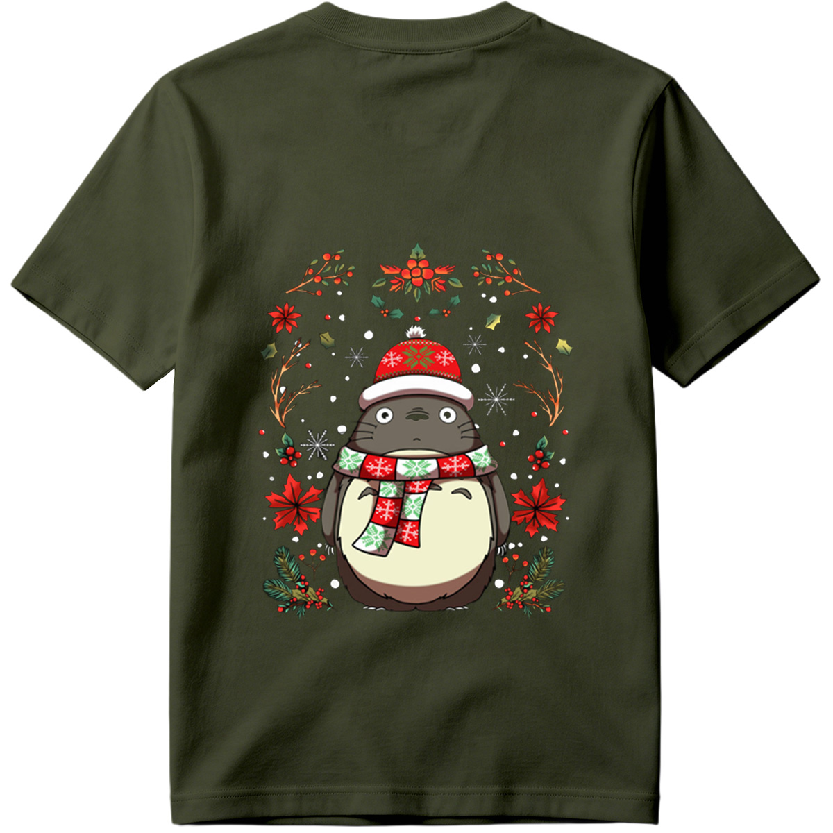 Totoro Christmas Holiday Design - Tee