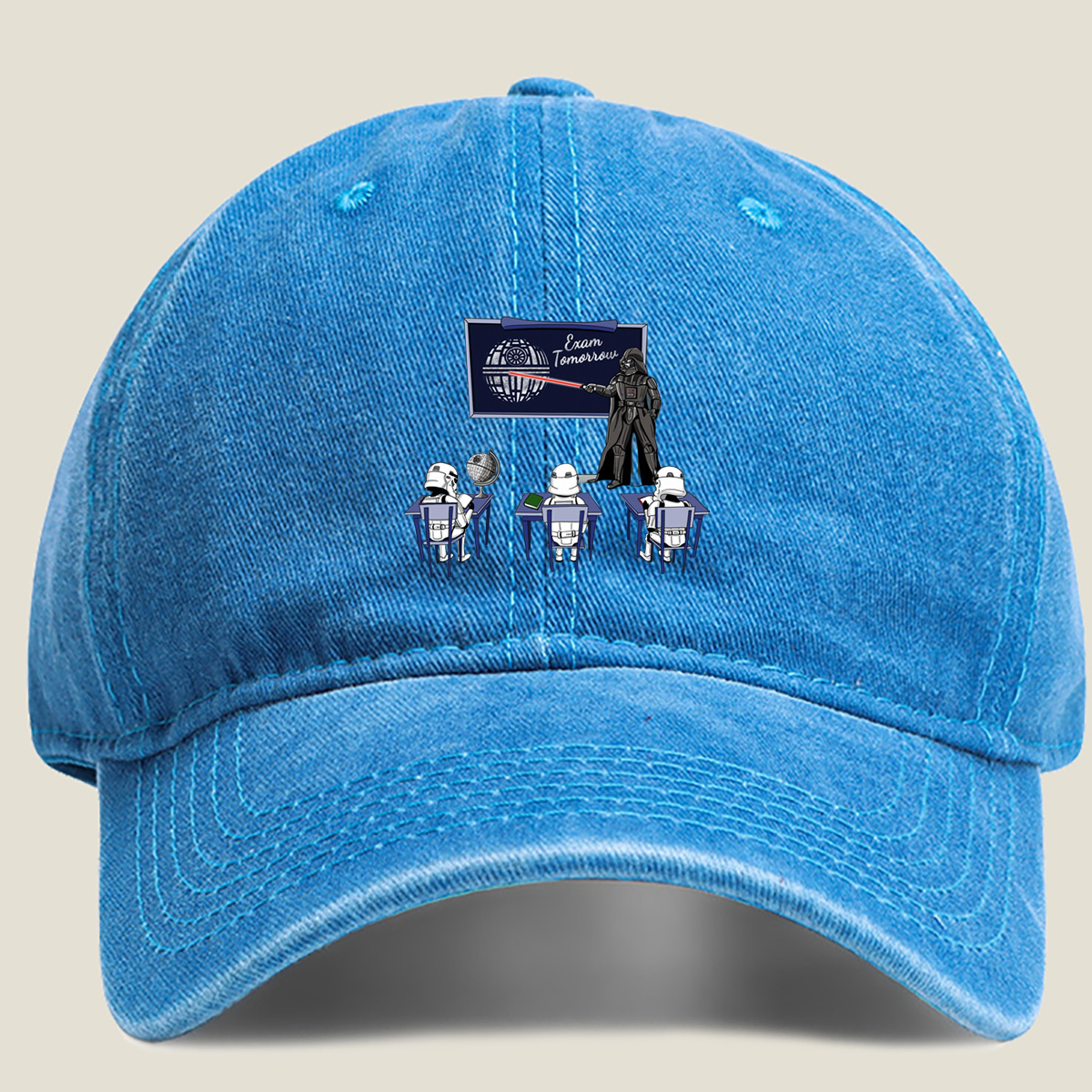 Star Wars: Darth Vader Teaches Stormtroopers in Class - Washed Denim - Baseball Cap