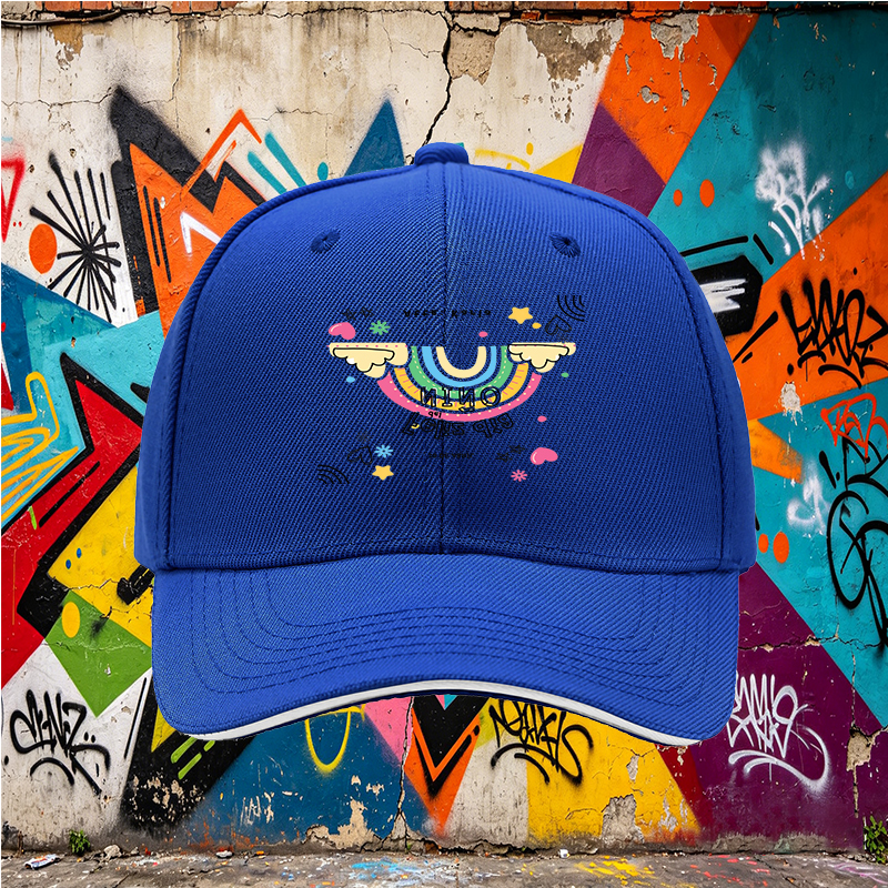 Unisex Classic Sandwich Hat with Rainbow and 