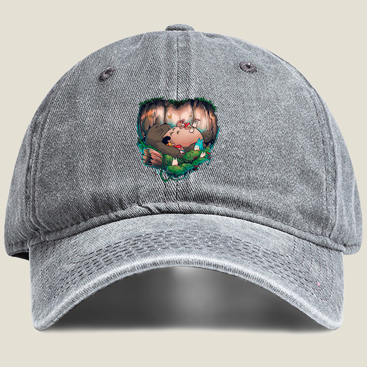 My Neighbor Totoro: Mei, Satsuki, and the Forest Spirits - Washed Denim - Baseball Cap