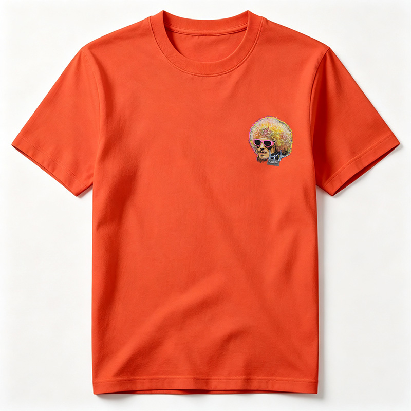 Jeff Lynne Legends: Electric Light Orchestra Icon with Pink Sunglasses and Vibrant Hair - Tee