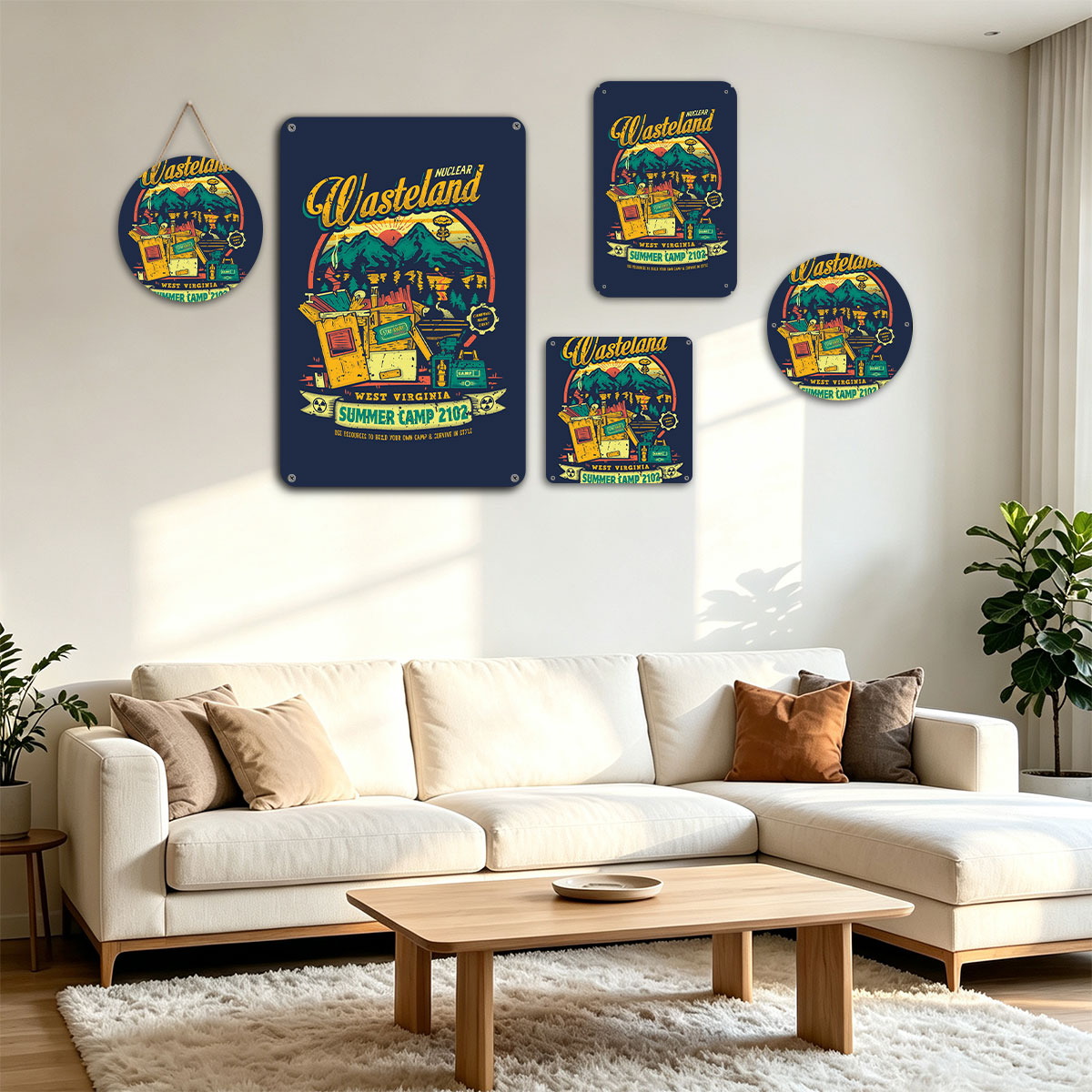 Nuclear Wasteland: West Virginia Summer Camp 2102 – Post-Apocalyptic Camping Adventure - painting