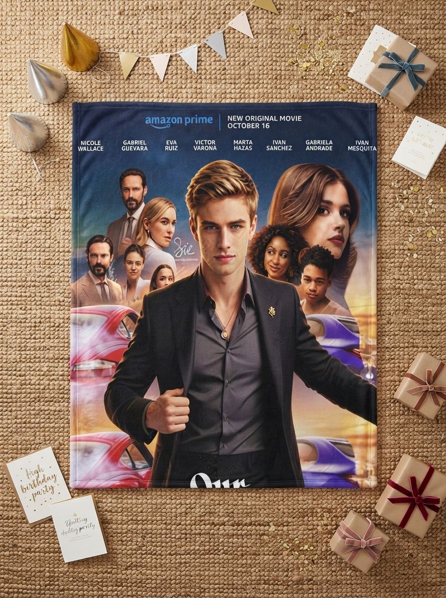 Custom Photo Face Flannel Throw Blanket Personalized Picture Collage Fleece Bed Throw Anti-Pilling Cozy Gift for Family