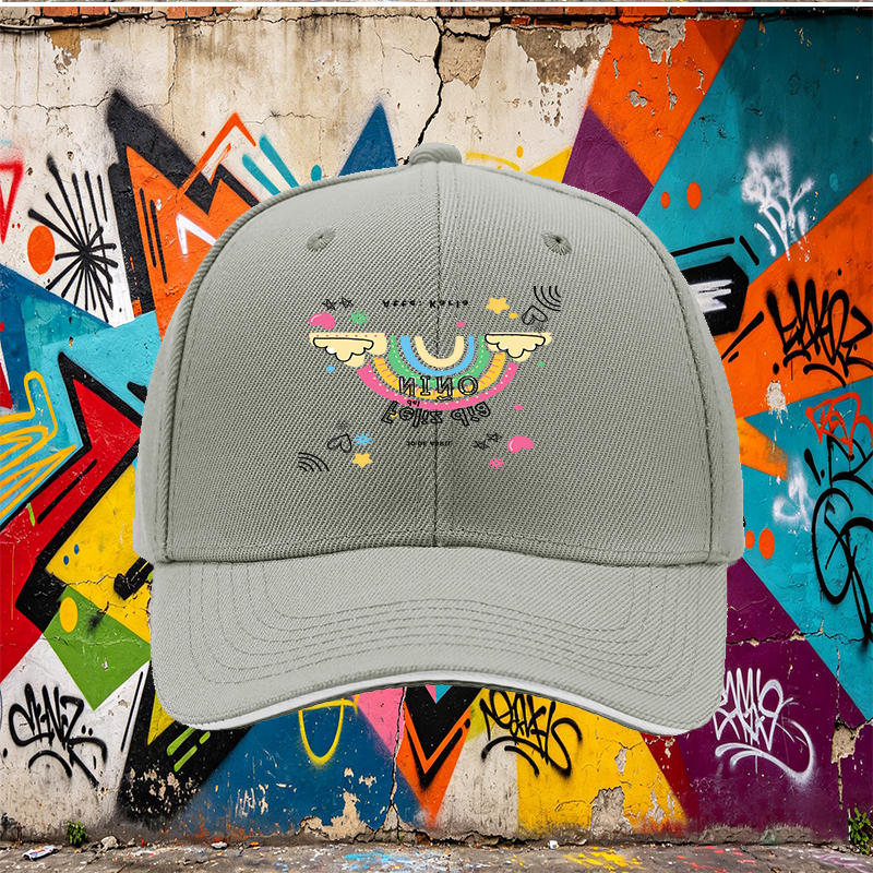 Unisex Classic Sandwich Hat with Rainbow and 