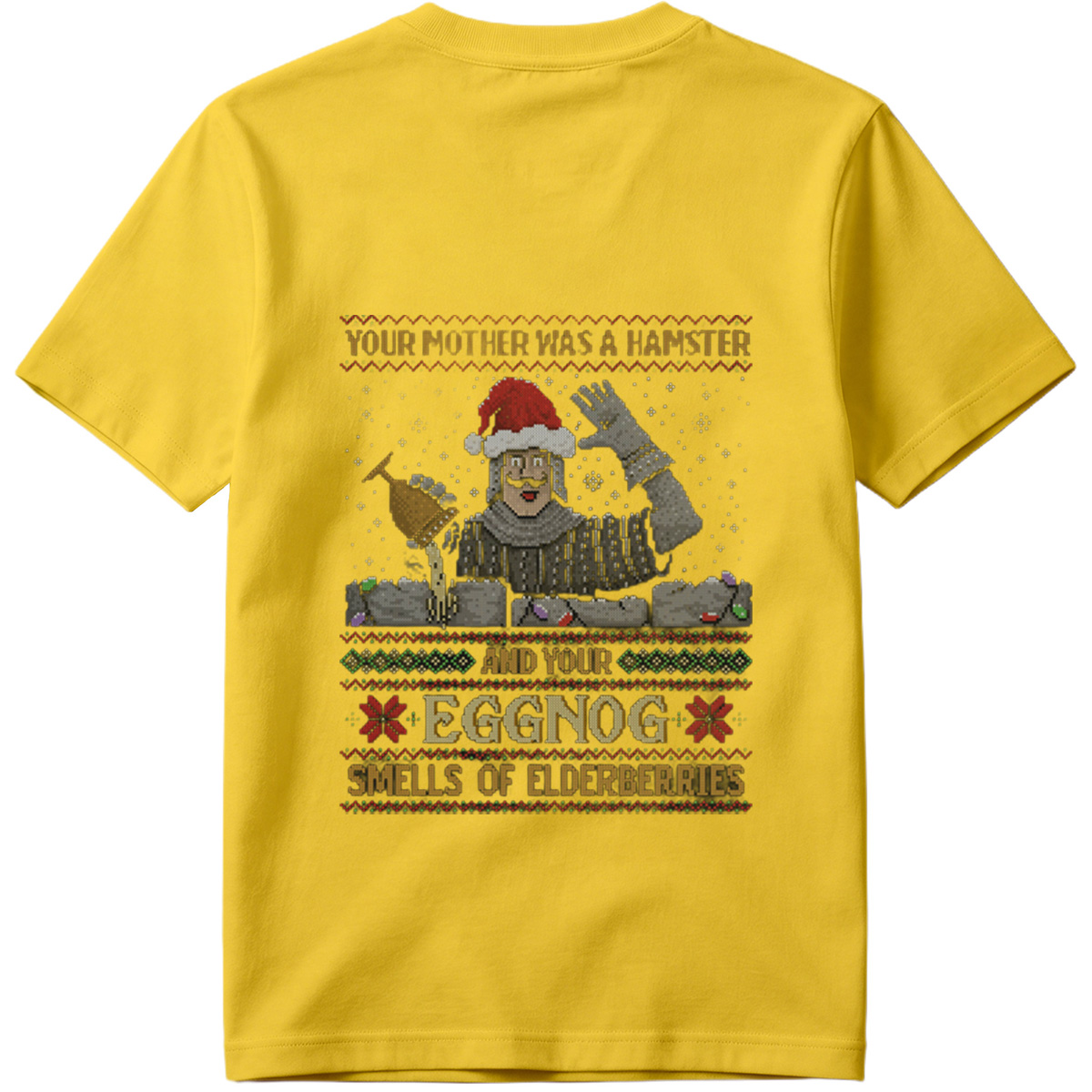 Monty Python and the Holy Grail - King Arthur Christmas Sweater - Tee