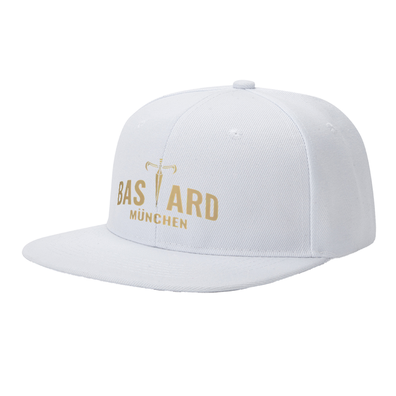 Flat Brim Baseball Cap Sword Logo BAS ARD MüNCHEN Streetwear Underground Skate Style for Basketball Courts Skate Parks Urban Lifestyle Skaters Rappers Streetwear Enthusiasts