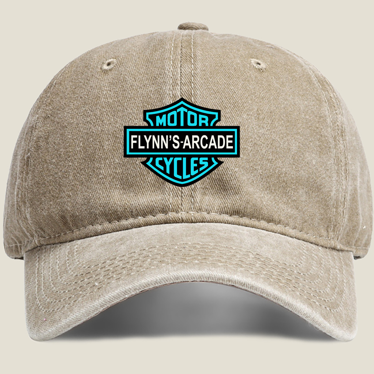 Flynn's Arcade Motorcycles - Washed Denim - Baseball Cap