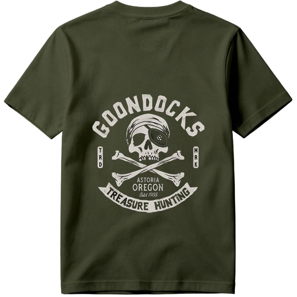Goondocks Treasure Hunting Skull Logo - Tee