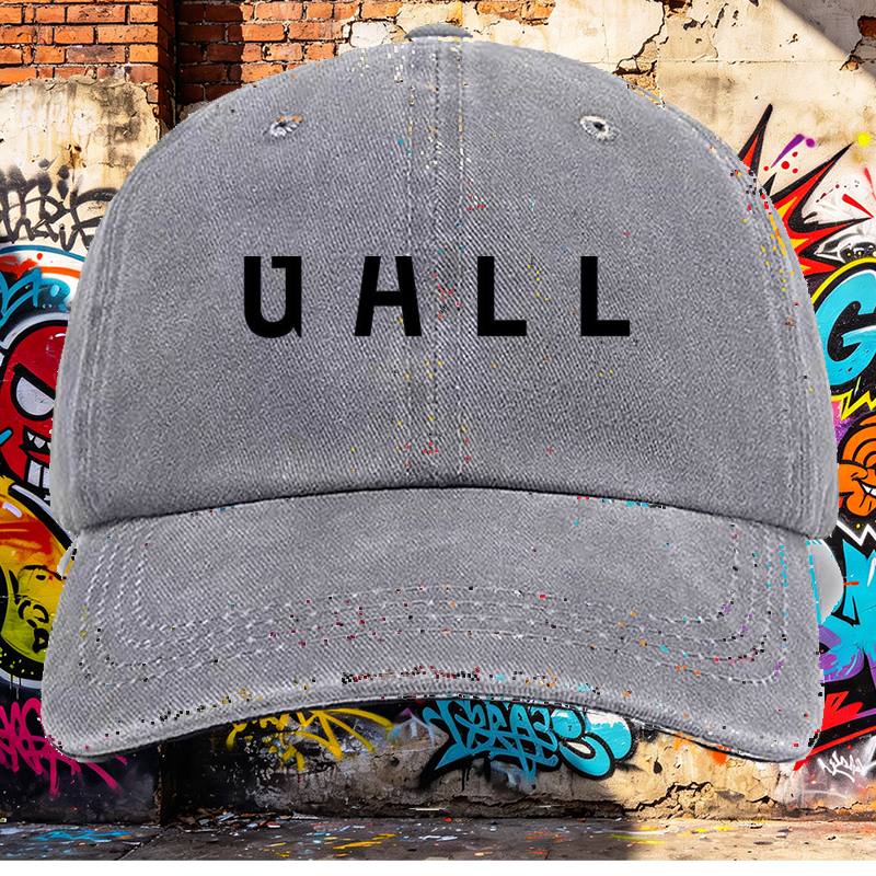 Men's Printed Washed Cap with 