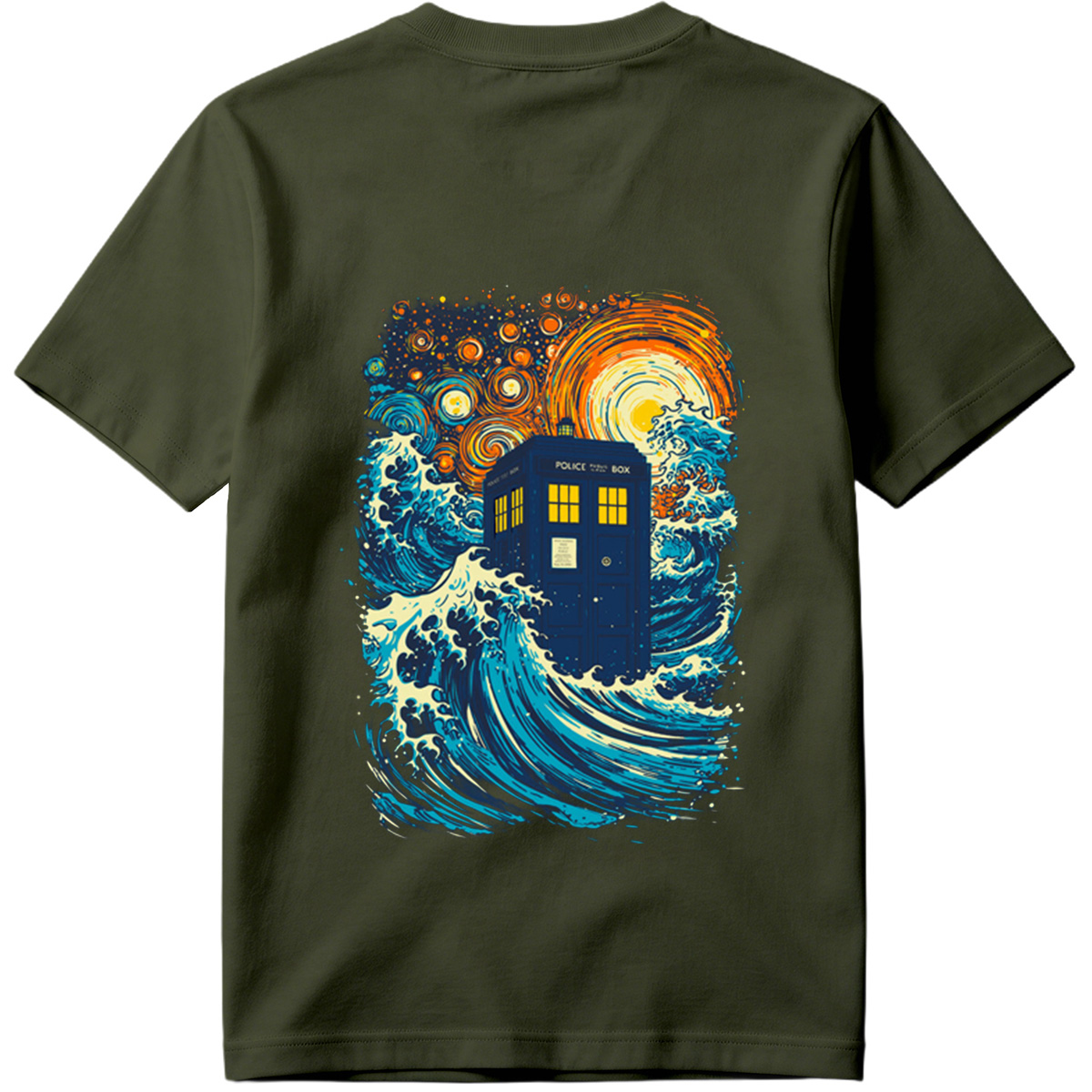 TARDIS in Stormy Seas - Tee