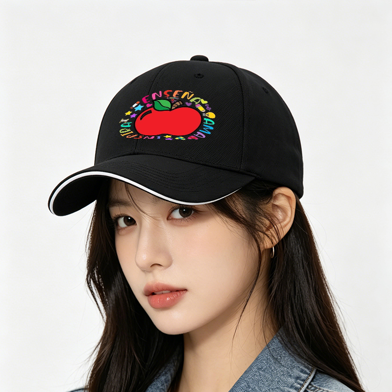 Unisex Classic Sandwich Hat with Colorful Apple and 