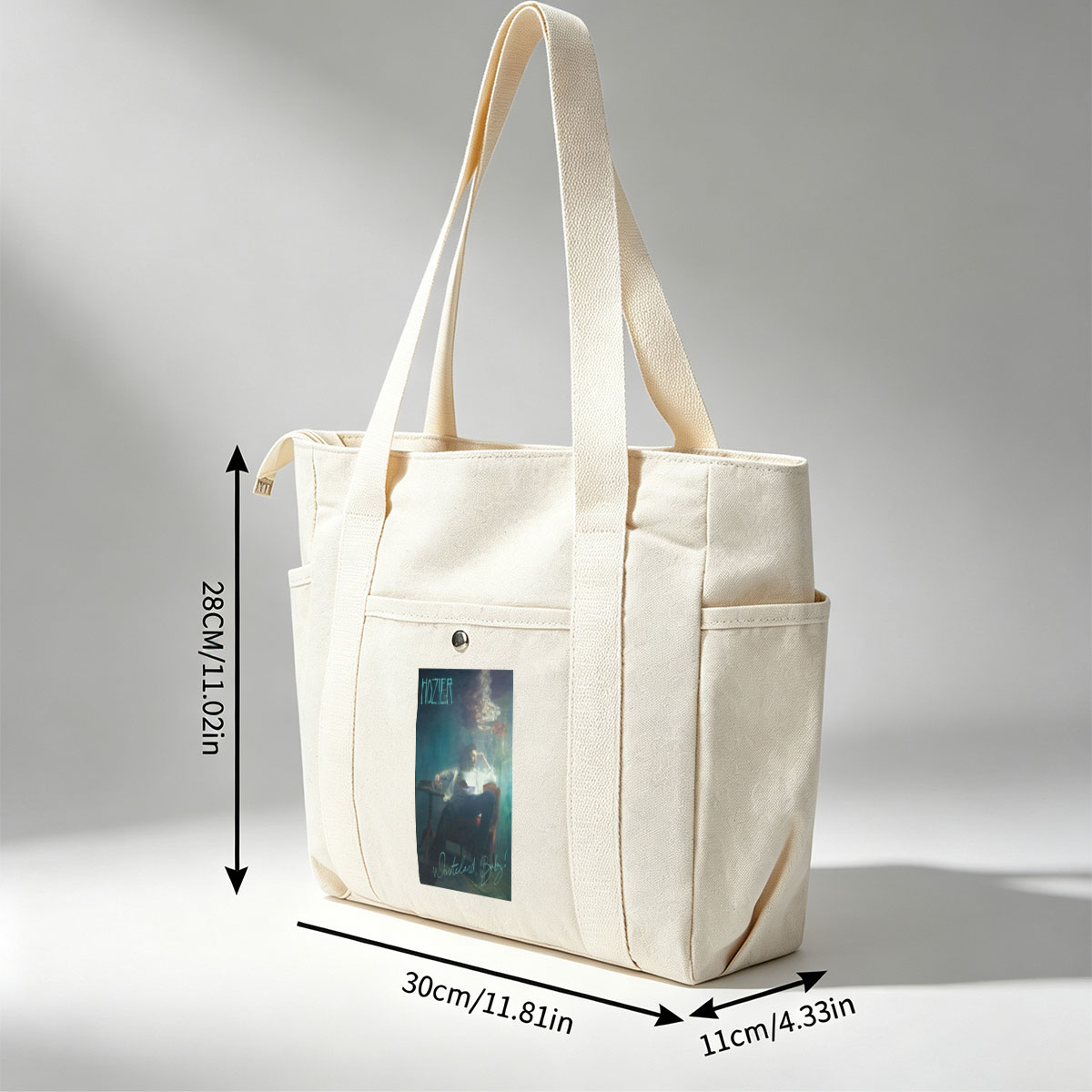 Hozier Underwater Scene with Man in Chair Reading Books and Flowers Floating - Multi-pocket bags