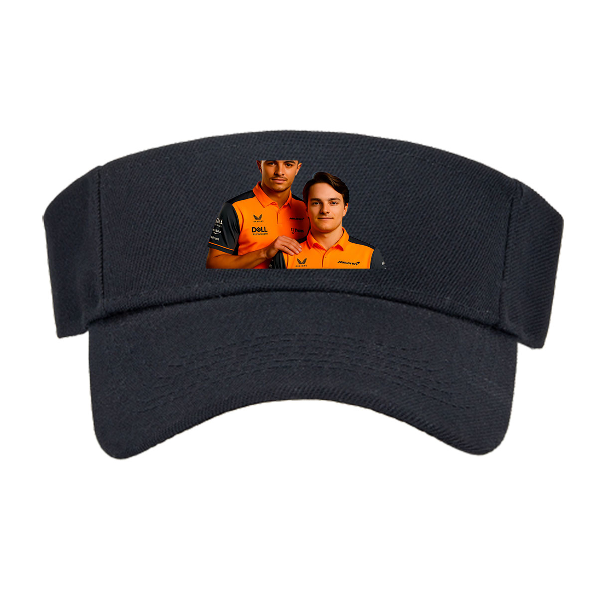 McLaren F1 Drivers in Team Polos, Featuring Dell and Tezos Sponsorship -  Visor cap