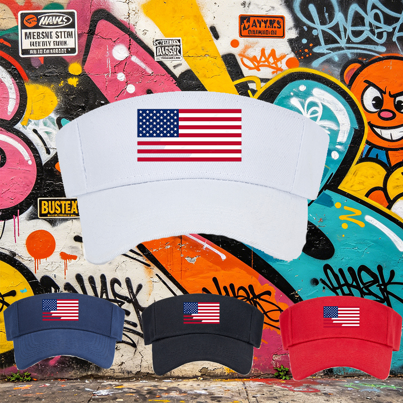 Unisex Classic Mesh Back Hat with American Flag Print - Lightweight Breathable Sun Protection Cap for Outdoor Activities, Beach, Travel, and Casual Wear - Ideal for Adults Seeking Patriotic Style and Comfort
