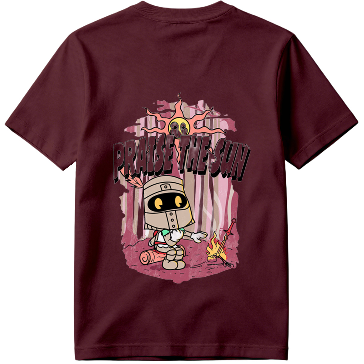 Praise the Sun - Knight and Sun Character Art - Tee