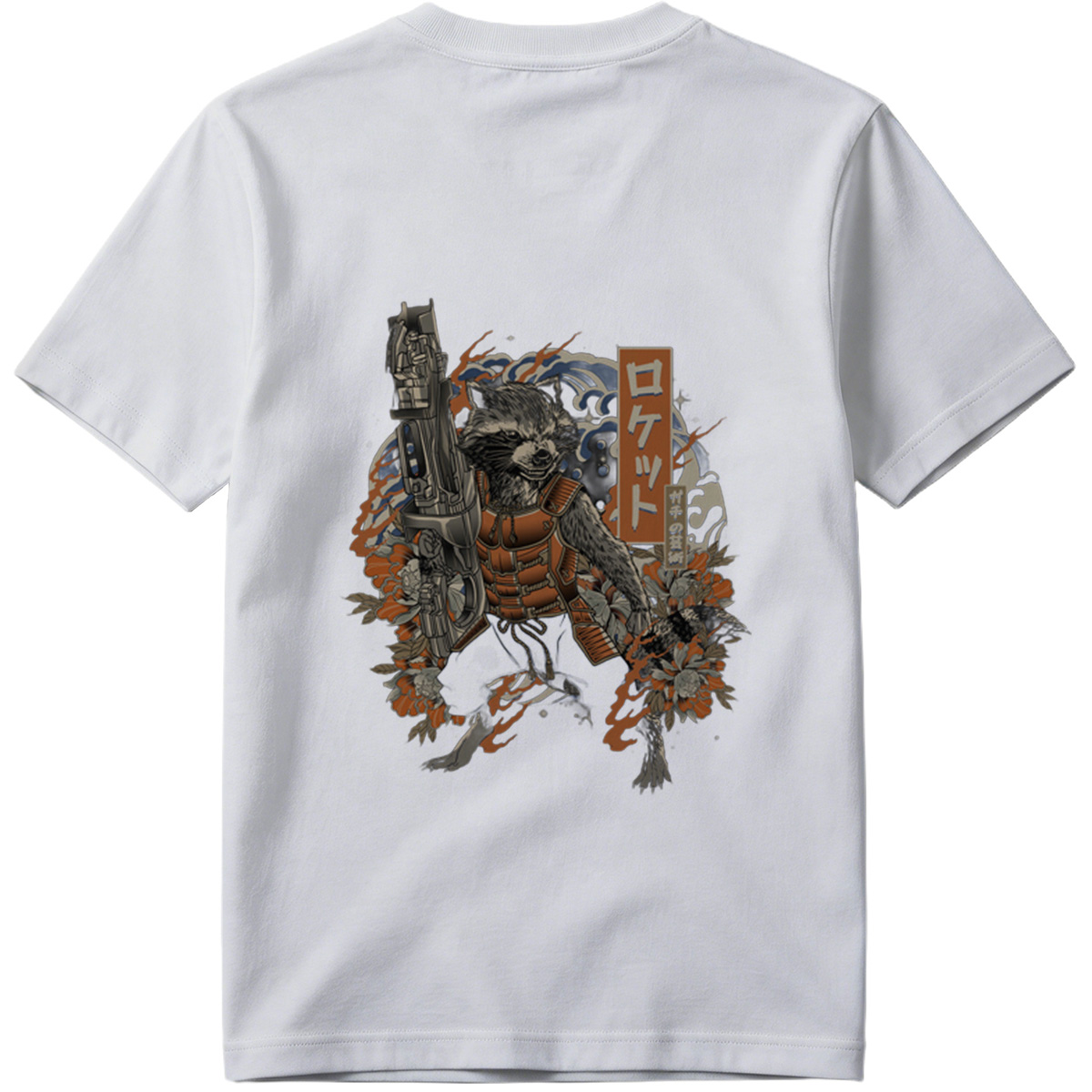 Rocket Raccoon in Japanese Style Art - Tee