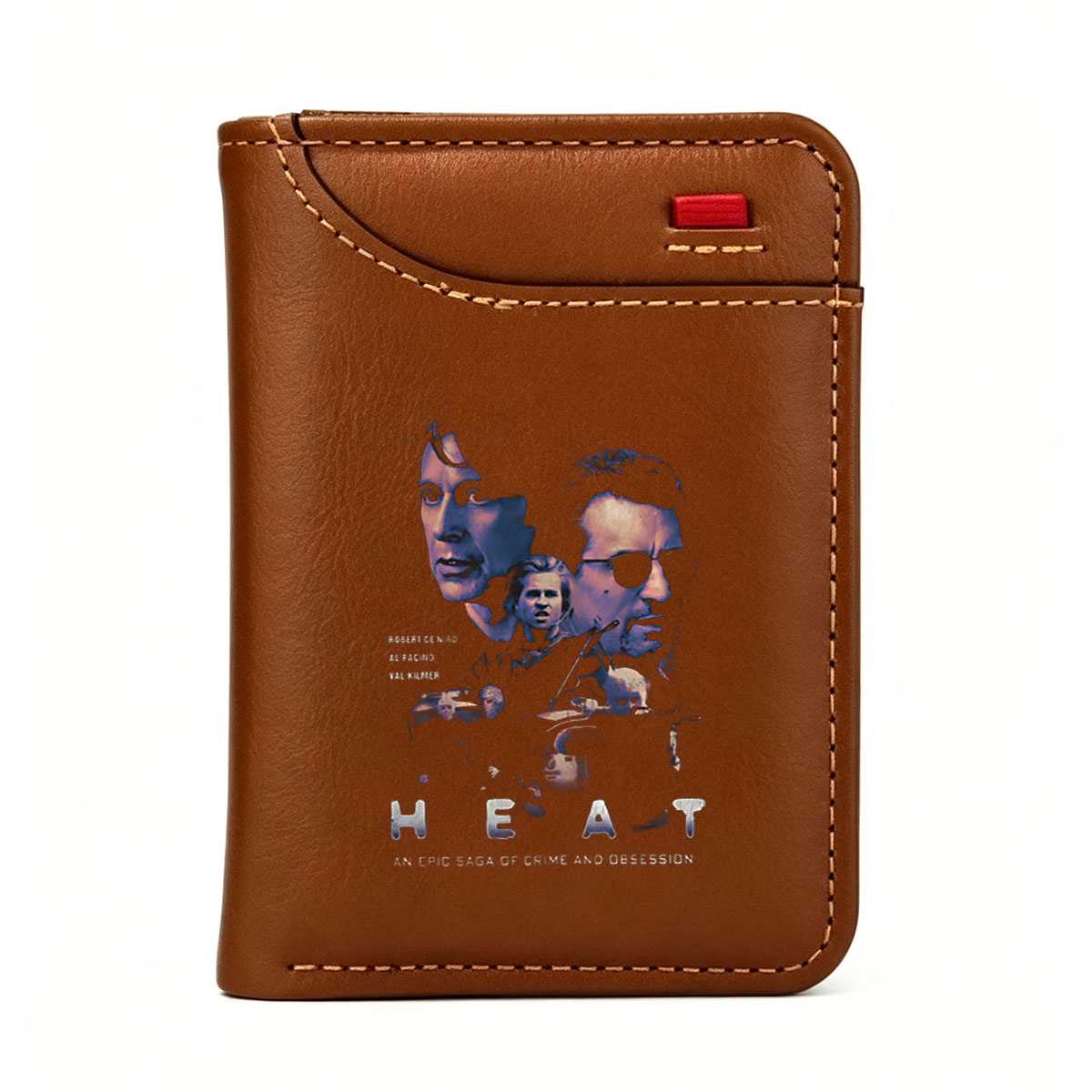 Heat: Robert De Niro, Al Pacino, Val Kilmer – Crime and Obsession Drama - Vertical Style Wallet