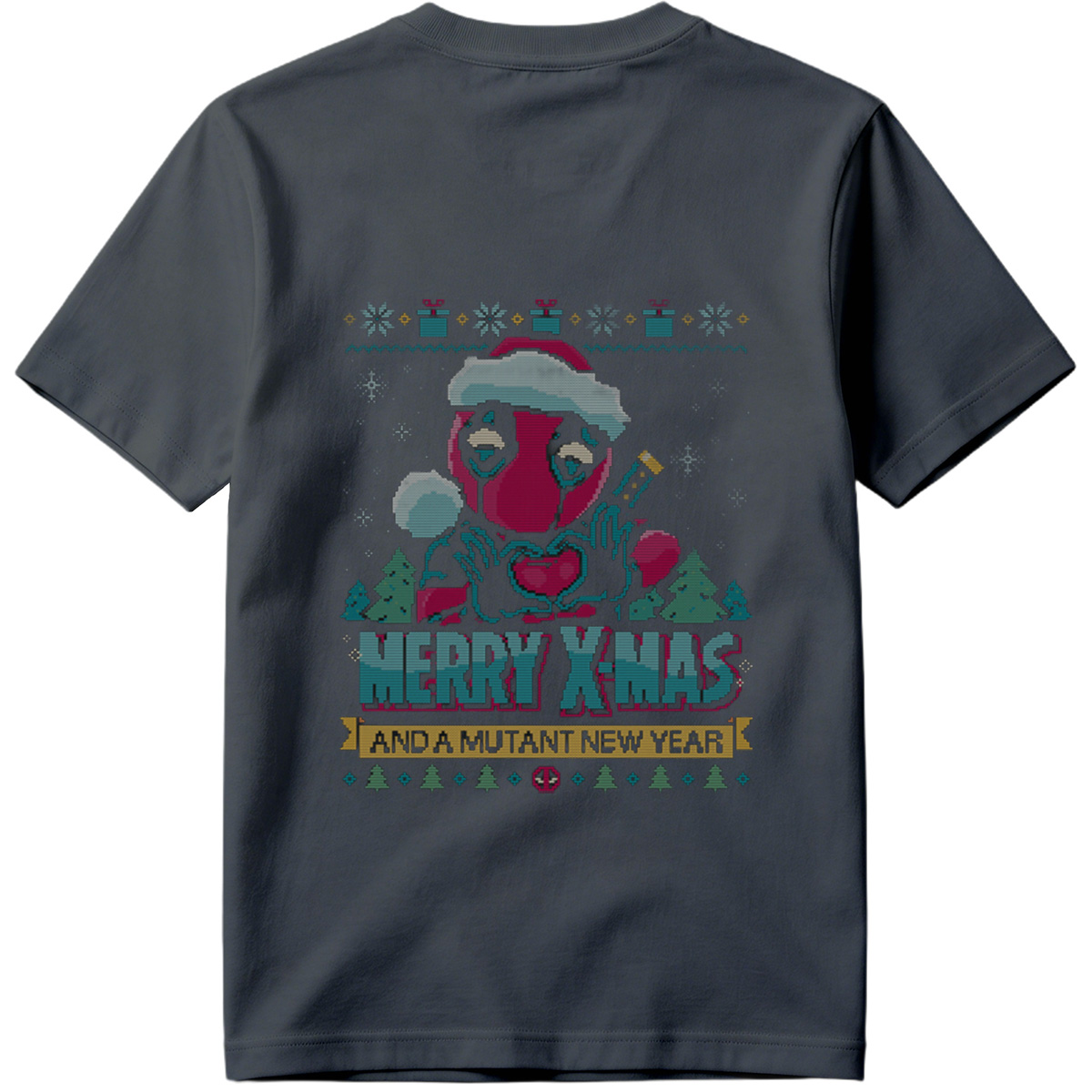 Deadpool Christmas Sweater: Merry X-Mas and a Mutant New Year - Tee
