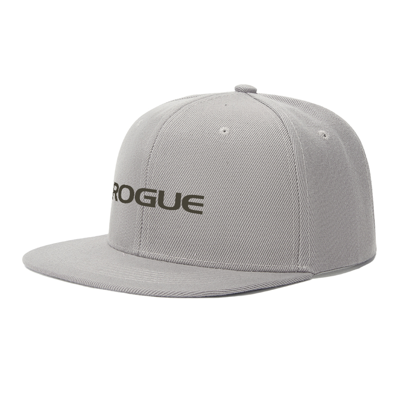 Flat Brim Baseball Cap Rogue Logo Print Streetwear Underground Skate Style Basketball Court Skate Park Urban Outfit for Skaters Rappers Streetwear Enthusiasts