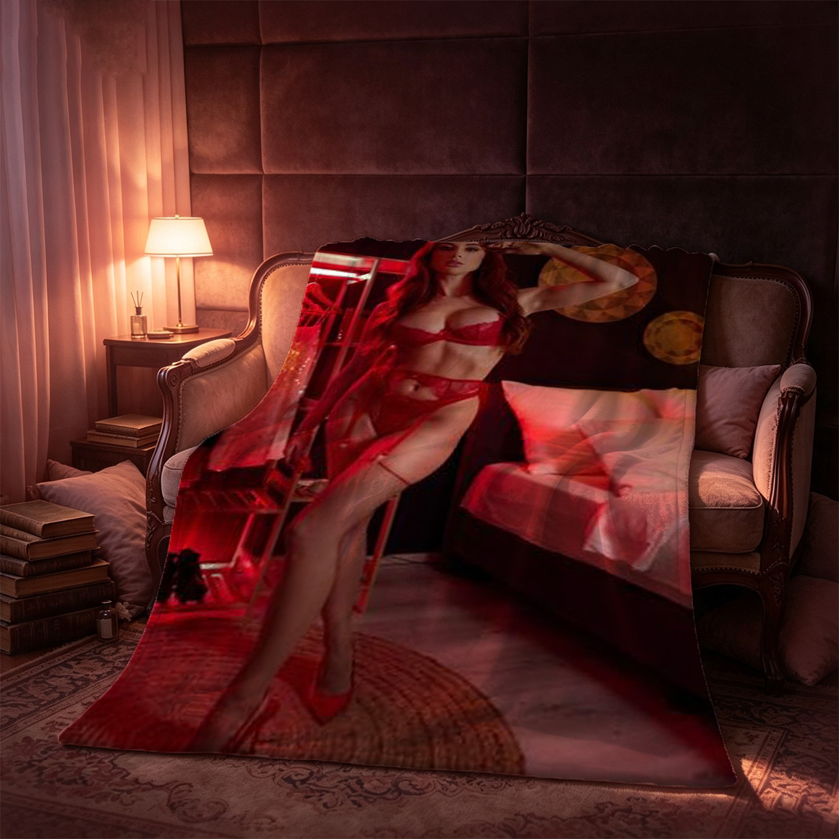 Anya Olsen nude on bed - Blanket