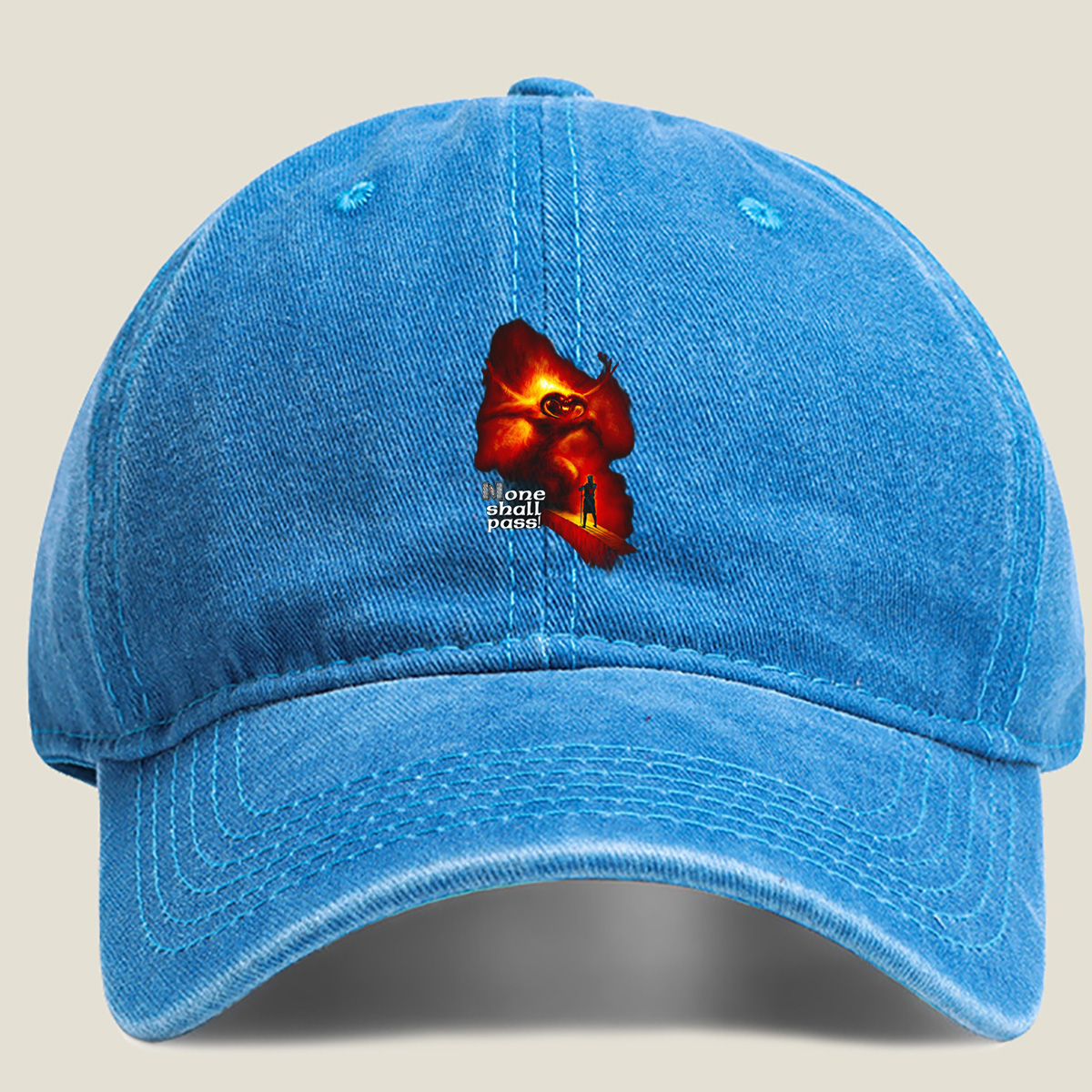 Lord of the Rings: Gandalf vs. Balrog - Washed Denim - Baseball Cap