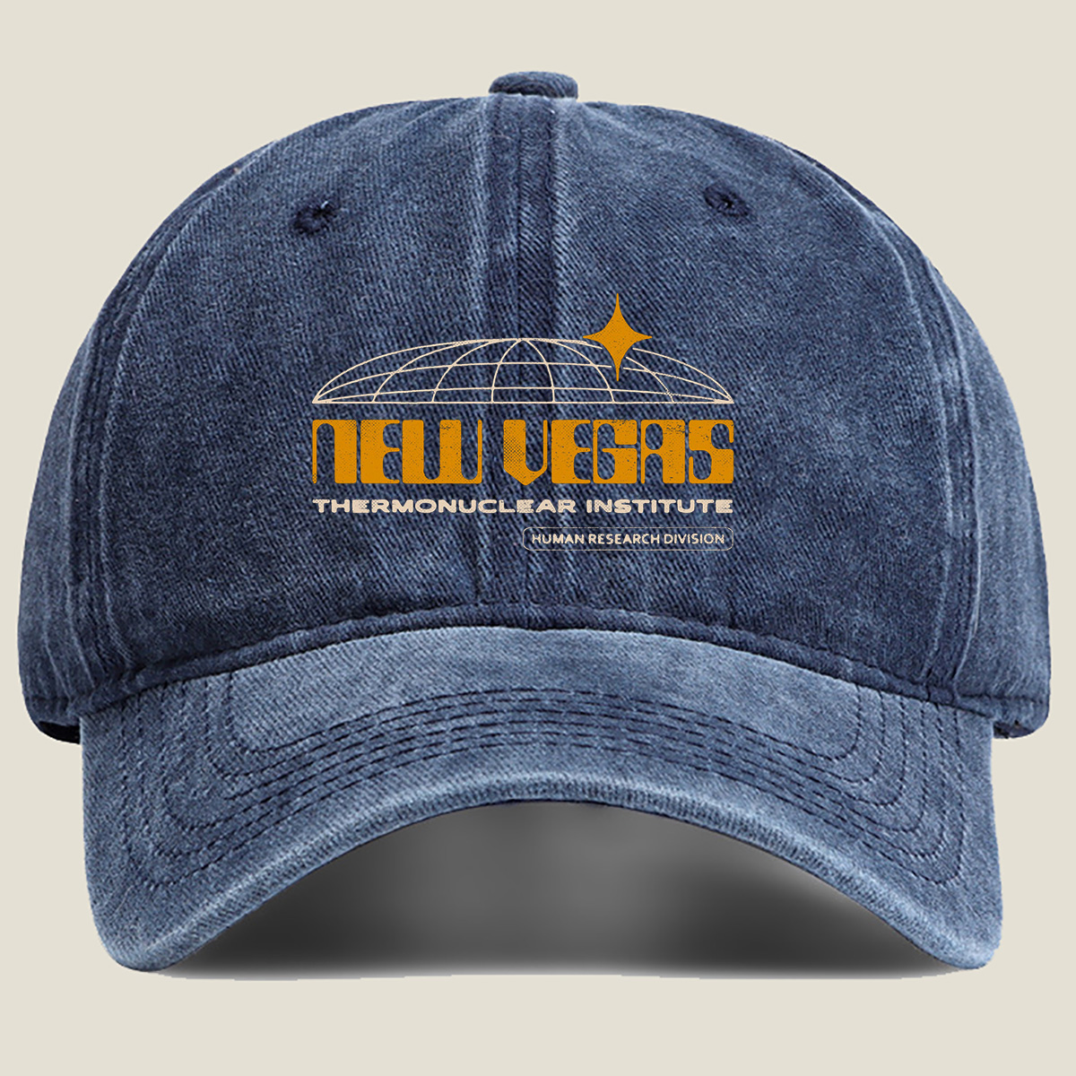 New Vegas Therm nuclear Institute - Human Research Division - Washed Denim - Baseball Cap
