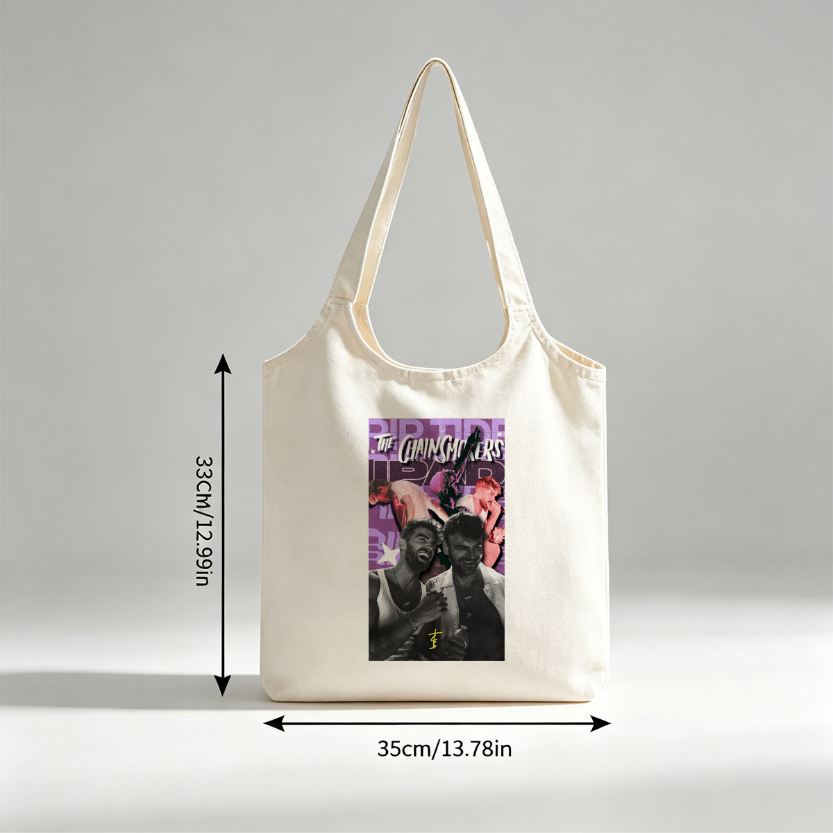 The Chainsmokers Live Performance Collage Featuring Dynamic Stage Moments and Band Members in Action - Canvas shoulder bags/