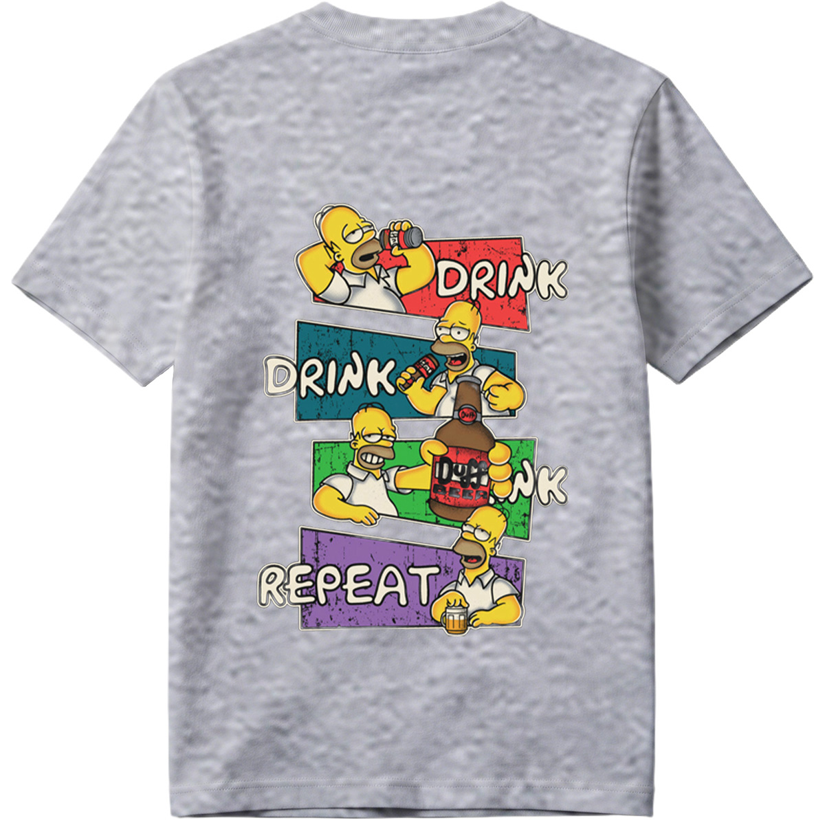 The Simpsons Homer Drink Duff Beer Repeat - Tee