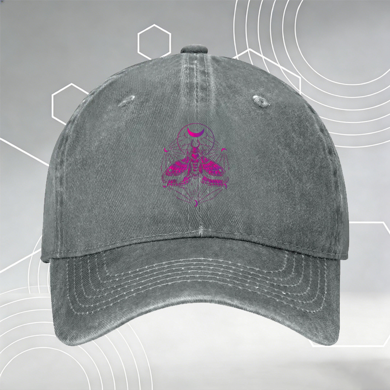 New Baseball Cap with Skull Christmas Tree Print and Santa Hat Design, Unisex Adjustable Hat for Halloween and Holiday Parties, Perfect for Fans of Gothic and Festive Style