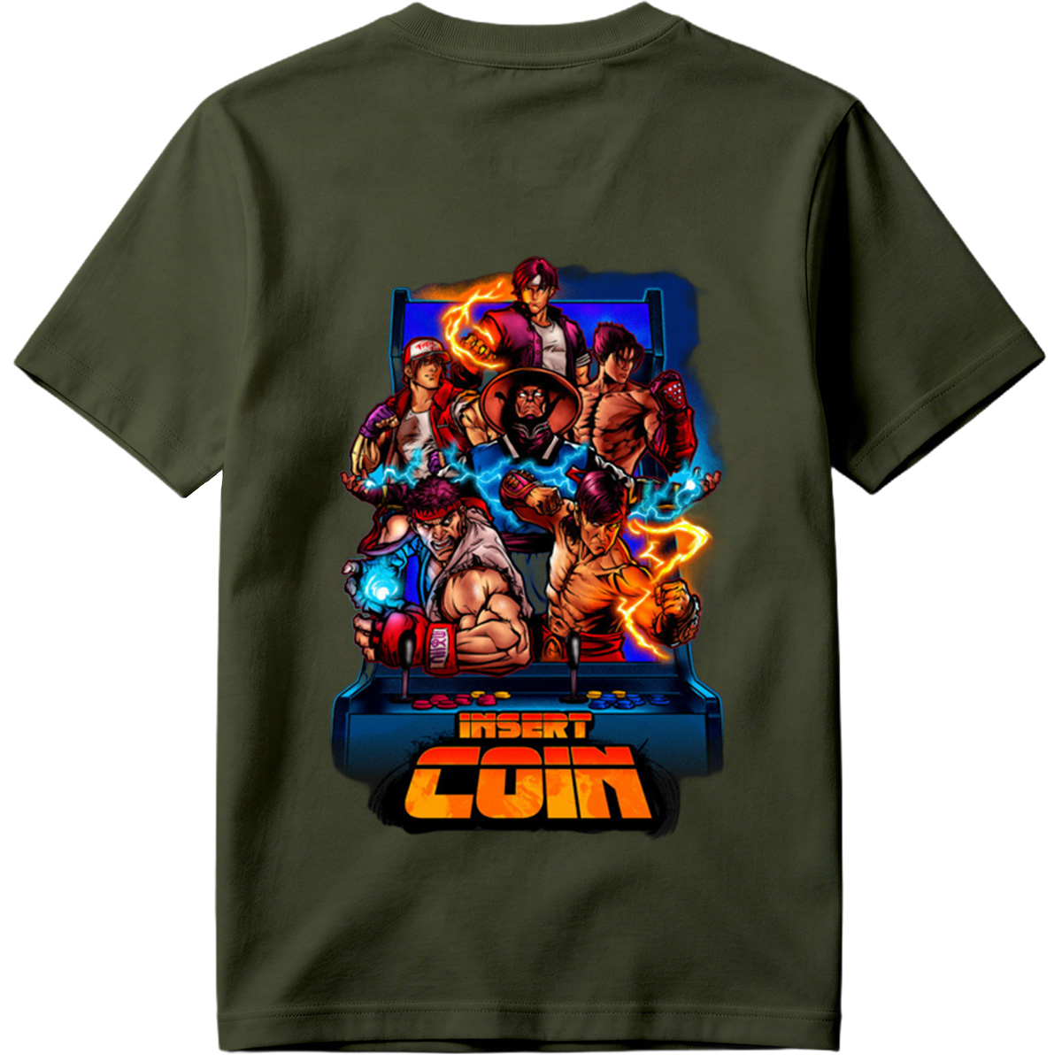Street Fighter: Ryu, Ken, Chun-Li, Guile, Zangief, M. Bison - Tee
