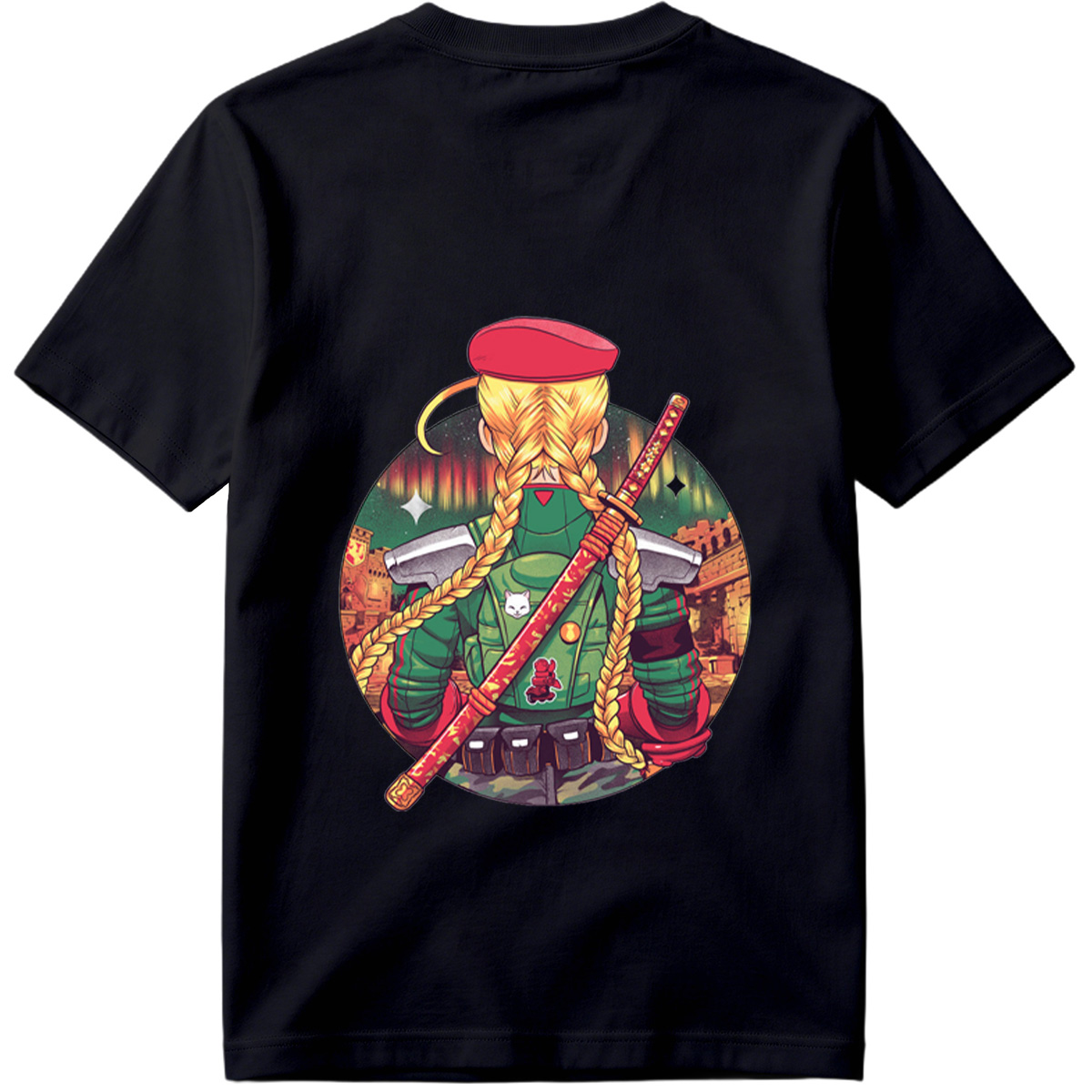 **Title:** Street Fighter - Cammy with Katana - Tee