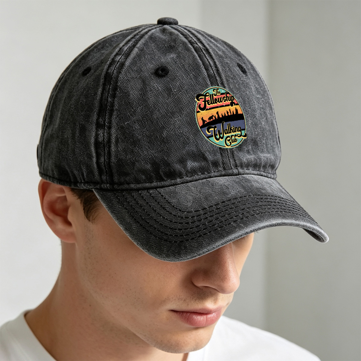 The Fellowship Walking Club - Washed Denim - Baseball Cap