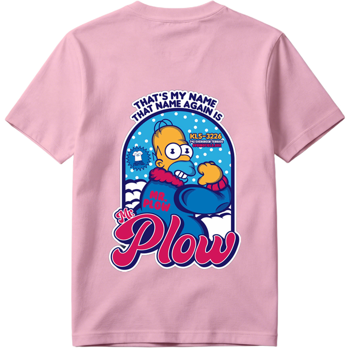 Homer Simpson Mr. Plow Springfield USA - Tee