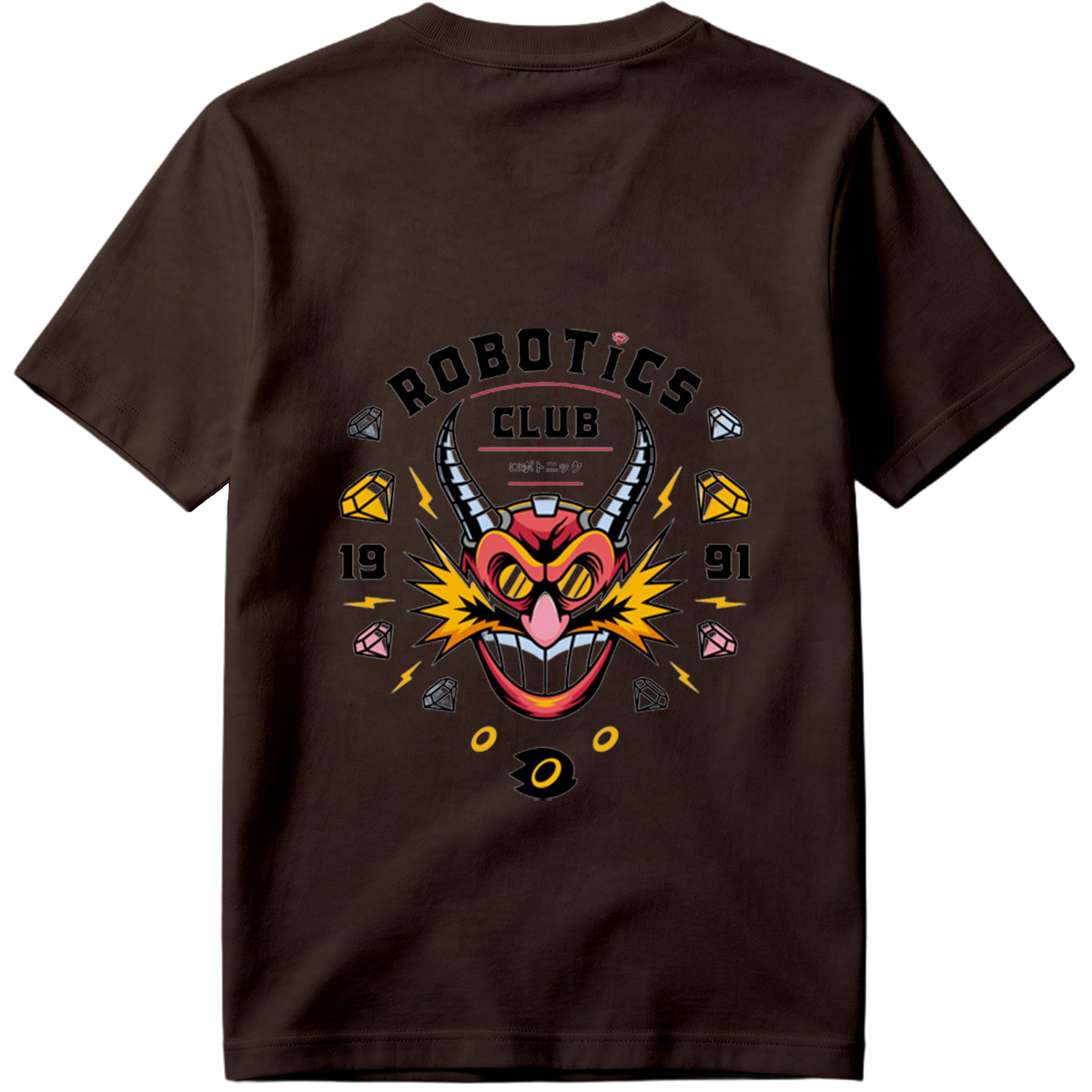Robotics Club - Devil Robot Character Design - Tee