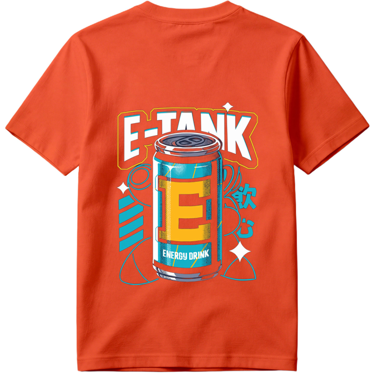 E-Tank Energy Drink Can Design - Tee