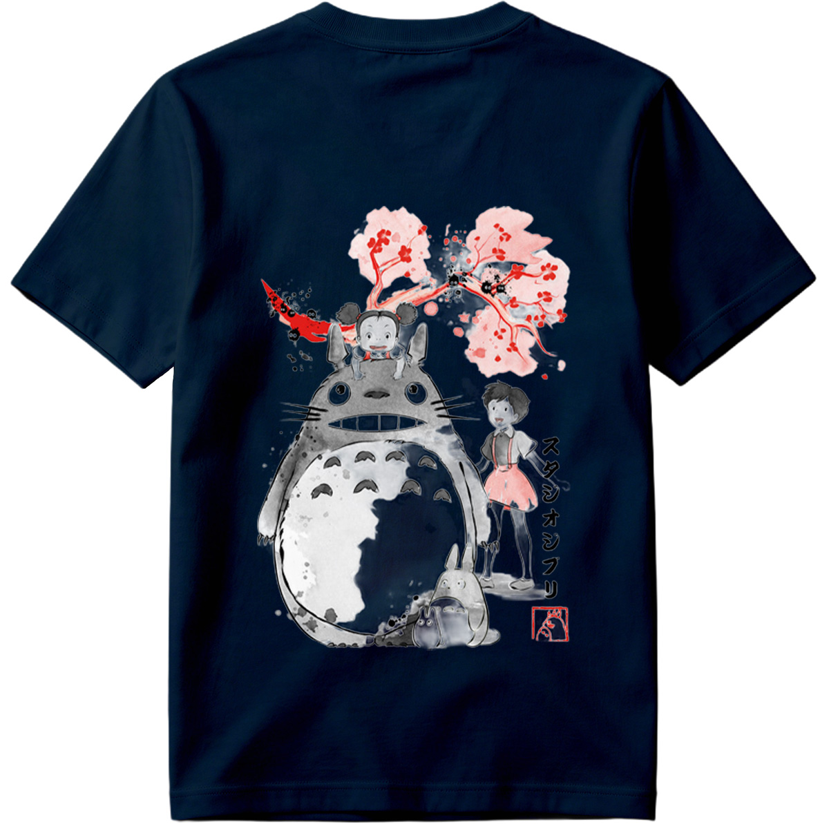 Totoro, Mei, and Satsuki from Studio Ghibli - Tee