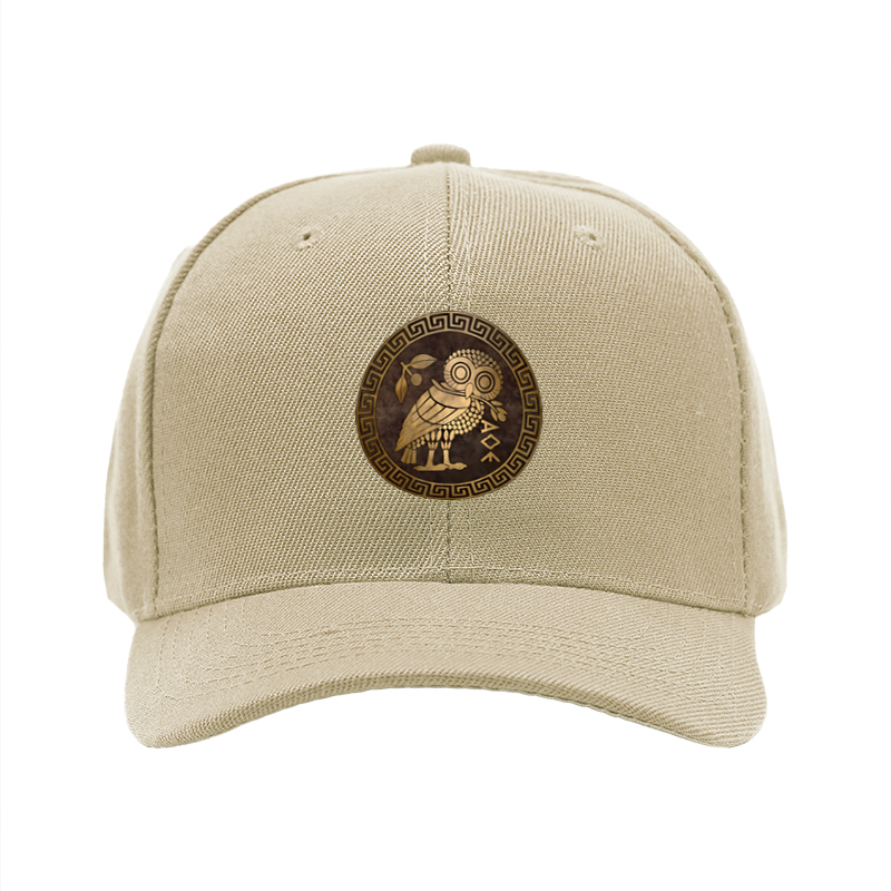 1pc New Baseball Cap Owl Pattern Greek Style Print Unisex Adjustable Hat for Outdoor Activities and Casual Wear Adults Fashion Accessory