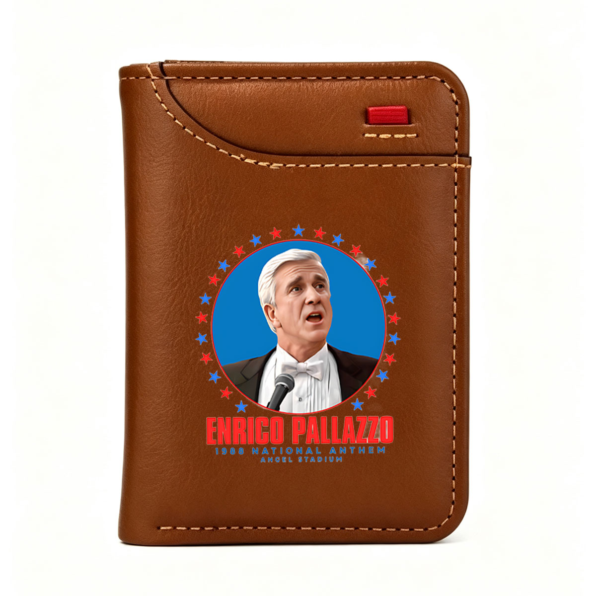 Enrico Pallazzo - 1988 National Anthem at Angel Stadium - Vertical Style Wallet