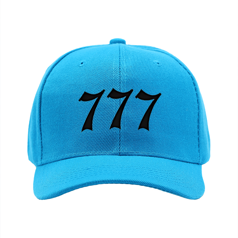 1pc New Baseball Cap with 777 Print Design Unisex Adjustable Hat for Outdoor Activities and Casual Wear Suitable for Adults and Teens