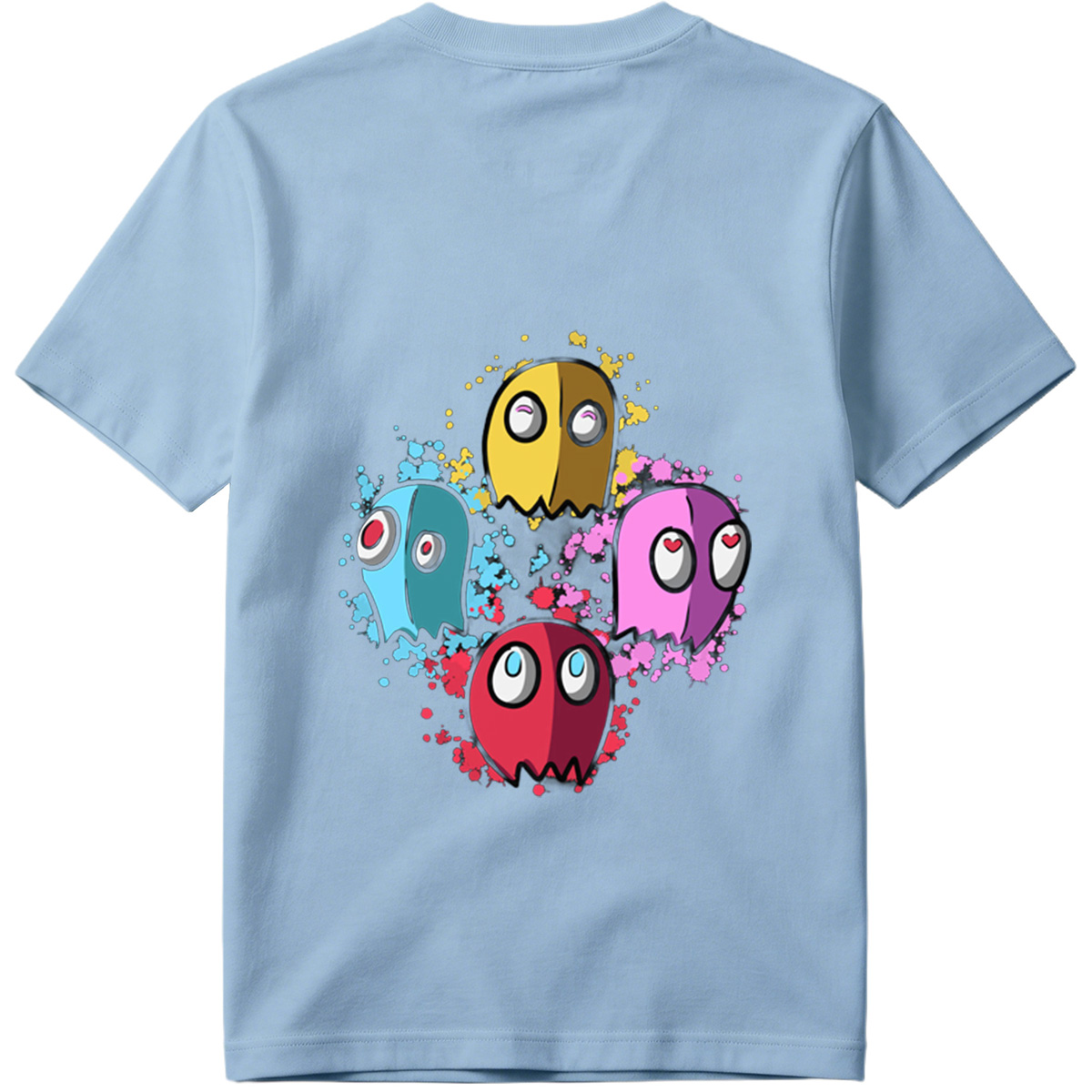 Pac-Man Ghosts: Blinky, Pinky, Inky, and Clyde - Tee